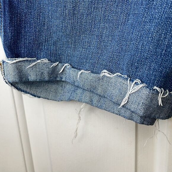 French Connection jean shorts rolled hem size 8 - Picture 3 of 7